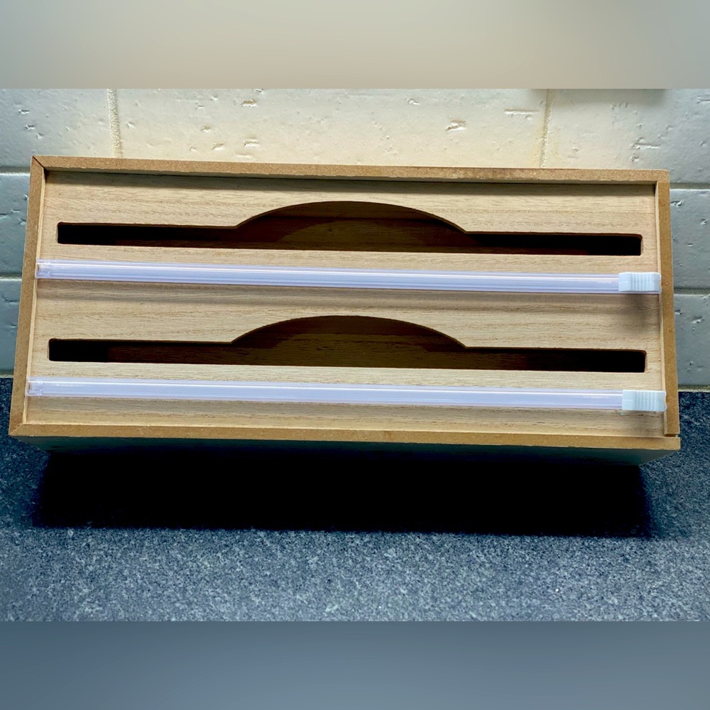 2 in 1 foil and wrap organizer with cutter

* THIS IS FOR 2 ORGANIZERS*